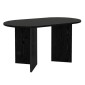 Τραπέζι Cortado Megapap χρώμα sencron black 138x80x75εκ.