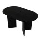 Τραπέζι Cortado Megapap χρώμα sencron black 138x80x75εκ.