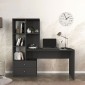 Γραφείο εργασίας Mantra Megapap χρώμα ανθρακί 155x60x152εκ.