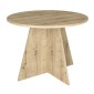 Τραπέζι Tailor Megapap χρώμα sapphire oak Ø100x75,7εκ.