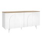 Μπουφές Bono Megapap χρώμα λευκό - sepet oak 150x45x74,6εκ.