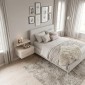 Κομοδίνο επιτοίχιο Mislina Megapap χρώμα travertine 40x33,2x32εκ.