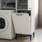 Ντουλάπι με καλάθι απλύτων Singa Megapap χρώμα λευκό 45x40x180εκ.