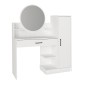 Τουαλέτα με καθρέπτη Andera Megapap χρώμα λευκό 123,9x35x144,4εκ.