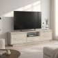 Έπιπλο τηλεόρασης Lumbera Megapap χρώμα travertine 160x29,5x42εκ.