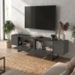 Έπιπλο τηλεόρασης Orontes Megapap χρώμα ανθρακί 180x29,6x50εκ.