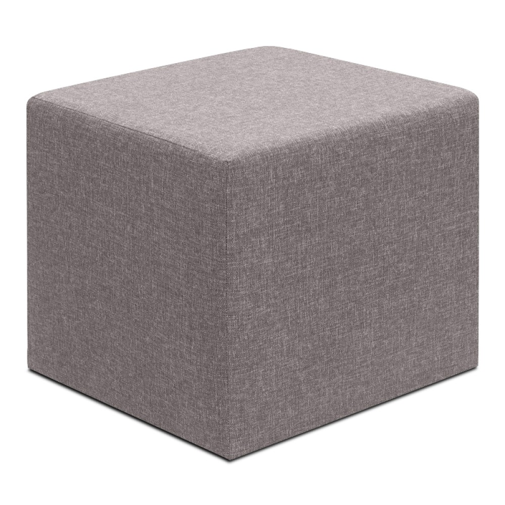 Σκαμπώ Linda Megapap υφασμάτινο χρώμα καφέ 40x40x40εκ.