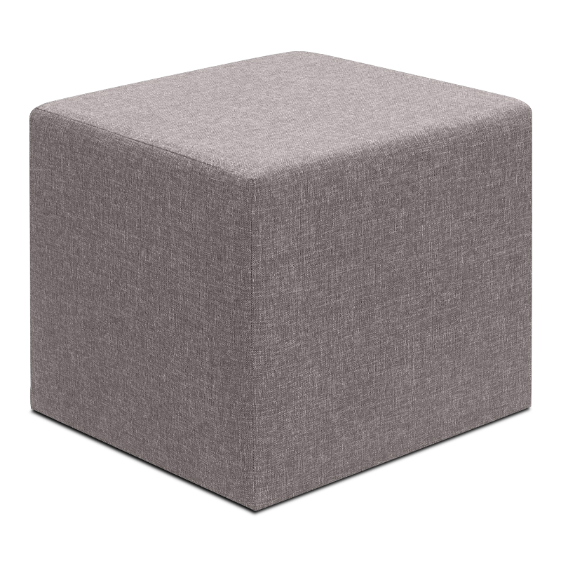 Σκαμπώ Linda Megapap υφασμάτινο χρώμα καφέ 40x40x40εκ.
