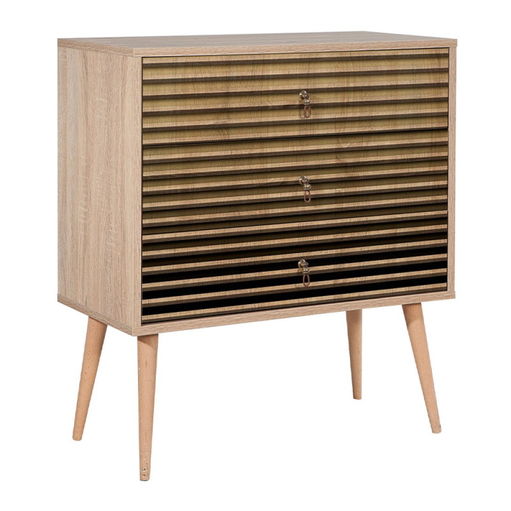 Συρταρτιέρα Soho Megapap χρώμα sonoma 80x40x90εκ.