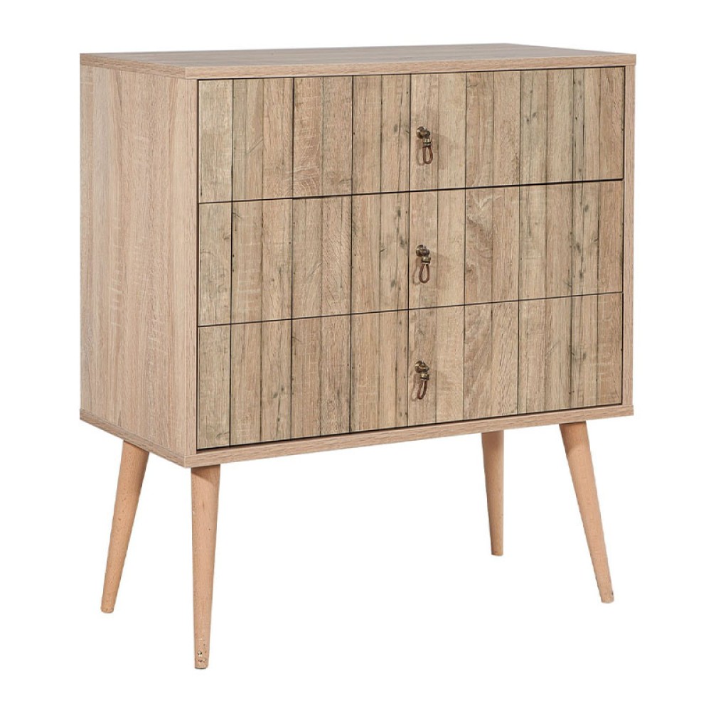 Συρταρτιέρα Soho Megapap χρώμα sonoma 80x40x90εκ.