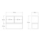 Κονσόλα - Μπουφές Zermat Megapap χρώμα μπεζ travertine - χρυσό 90x34x70εκ.