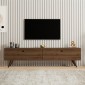 Έπιπλο τηλεόρασης Paris Megapap χρώμα καρυδί 160x25x35εκ.