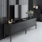 Έπιπλο τηλεόρασης Lord Megapap χρώμα μαύρο 180x30x47εκ.