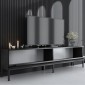 Έπιπλο τηλεόρασης Lord Megapap χρώμα μαύρο 180x30x47εκ.