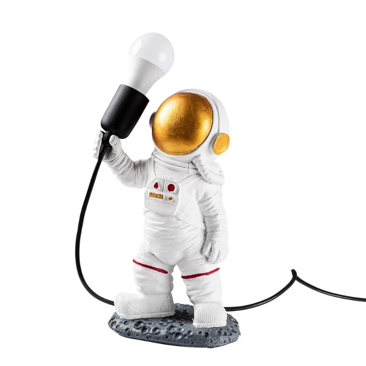 Φωτιστικό επιτραπέζιο Astronaut Megapap E27 πολυεστερικό χρώμα λευκό 20x15x32εκ.