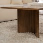 Τραπεζάκι σαλονιού Sabin Megapap χρώμα καρυδί 119x60x40εκ.