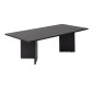Τραπεζάκι σαλονιού Sabin Megapap χρώμα black wood 119x60x40εκ.