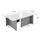 Τραπεζάκι σαλονιού Vetrino Megapap γυάλινο χρώμα black wood 105x65x40εκ.