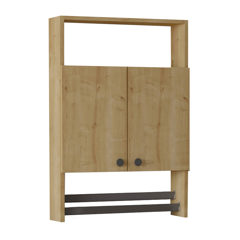 Ντουλάπι μπάνιου επιτοίχιο Ela Megapap χρώμα sapphire oak 60x15x87εκ.