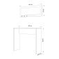 Κονσόλα με καθρέπτη Cosenza Megapap χρώμα oak 80x30x82εκ.