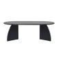 Τραπεζάκι σαλονιού Melina Megapap χρώμα black wood 120x60x40εκ.
