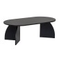 Τραπεζάκι σαλονιού Melina Megapap χρώμα black wood 120x60x40εκ.