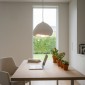 Φωτιστικό οροφής Lora Megapap E27 fiberglass μονόφωτο χρώμα λευκό 32x28x120εκ.
