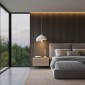 Φωτιστικό οροφής Luna Megapap E27 fiberglass μονόφωτο χρώμα λευκό 30x21x120εκ.