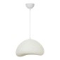 Φωτιστικό οροφής Luna Megapap E27 fiberglass μονόφωτο χρώμα λευκό 30x21x120εκ.