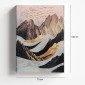 Πίνακας σε καμβά "Abstract Mountain" Megapap ψηφιακής εκτύπωσης 70x100x3εκ.