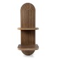 Ραφιέρα τοίχου Artwill Megapap Mdf χρώμα wenge 26x13x70εκ.