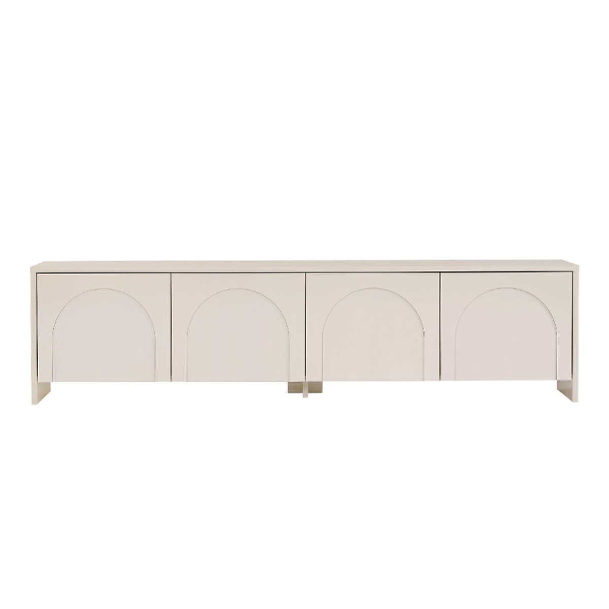 Έπιπλο τηλεόρασης Aurelia Megapap χρώμα κρεμ 180x32x45εκ.