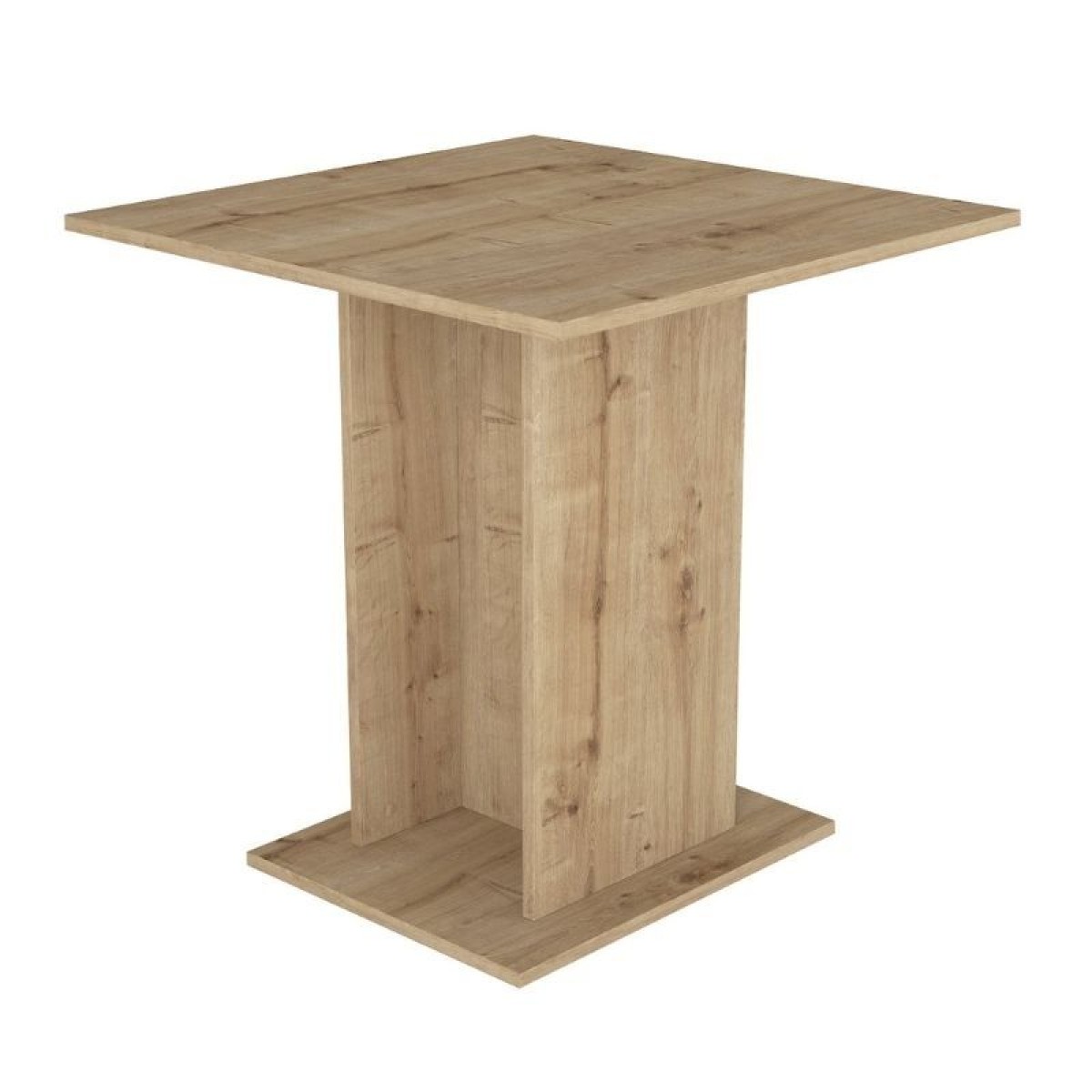 Σετ τραπεζαρία 5τμχ Allos - Nova Megapap χρώμα sapphire oak - γκρι 75x75x77εκ.