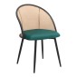 Σετ τραπεζαρία 5τμχ Allos - Jacob Megapap χρώμα sapphire oak - κυπαρισσί 75x75x77εκ.