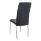 Σετ τραπεζαρία 5τμχ Darlen - Alma Megapap χρώμα sapphire oak - μαύρο 125x72x74εκ.