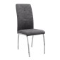 Σετ τραπεζαρία 5τμχ Darlen - Alma Megapap χρώμα sapphire oak - γκρι 125x72x74εκ.