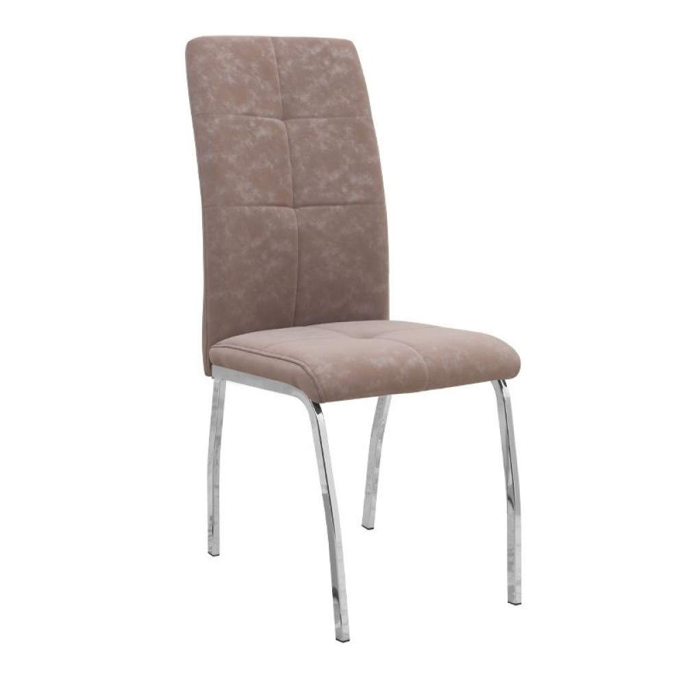 Σετ τραπεζαρία 5τμχ Darlen - Alma Megapap χρώμα sapphire oak - μπεζ 125x72x74εκ.
