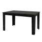 Σετ τραπεζαρία 5τμχ Darlen - Nova Megapap χρώμα sencron black - μαύρο 125x72x74εκ.