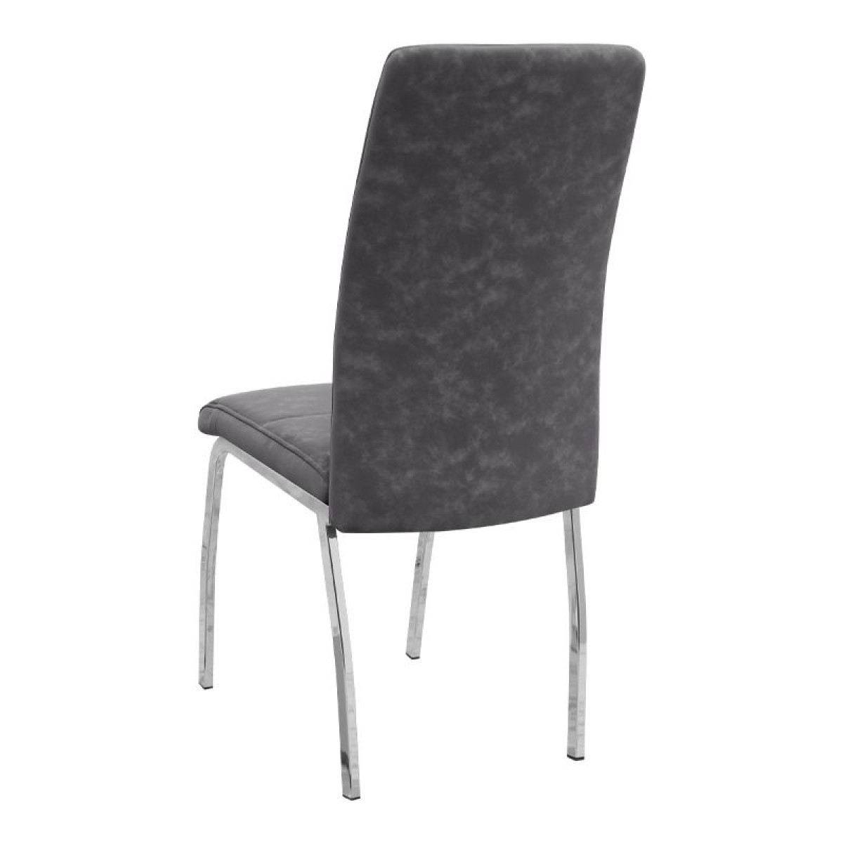 Σετ τραπεζαρία 5τμχ Darlen - Alma Megapap χρώμα sencron black - γκρι 125x72x74εκ.