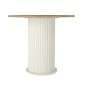 Σετ τραπεζαρία 5τμχ Bohema - Nova Megapap χρώμα ivory/sepet oak - μαύρο Ø90x77,7εκ.