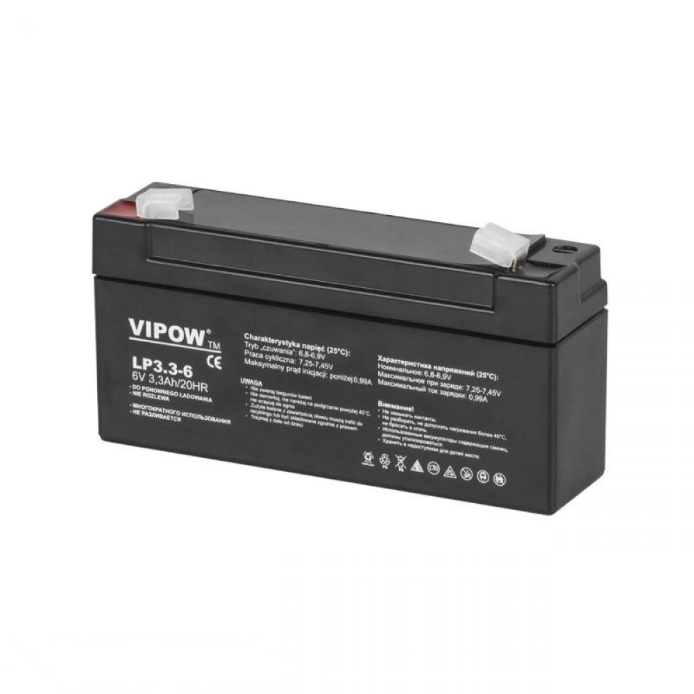 Μπαταρία Μολύβδου GEL 6V 3.3Ah 134x34x60mm