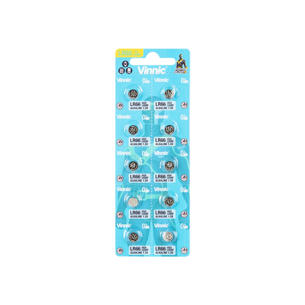 Αλκαλικές Μπαταρίες 1.5V AG4-LR626-G4-LR66-177 Vinnic 10τμχ