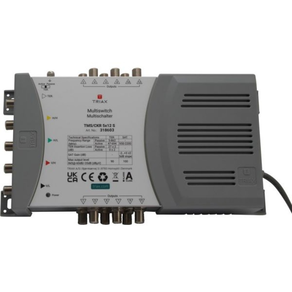 Triax πολυδιακόπτης TMS/CKR 5x12 S