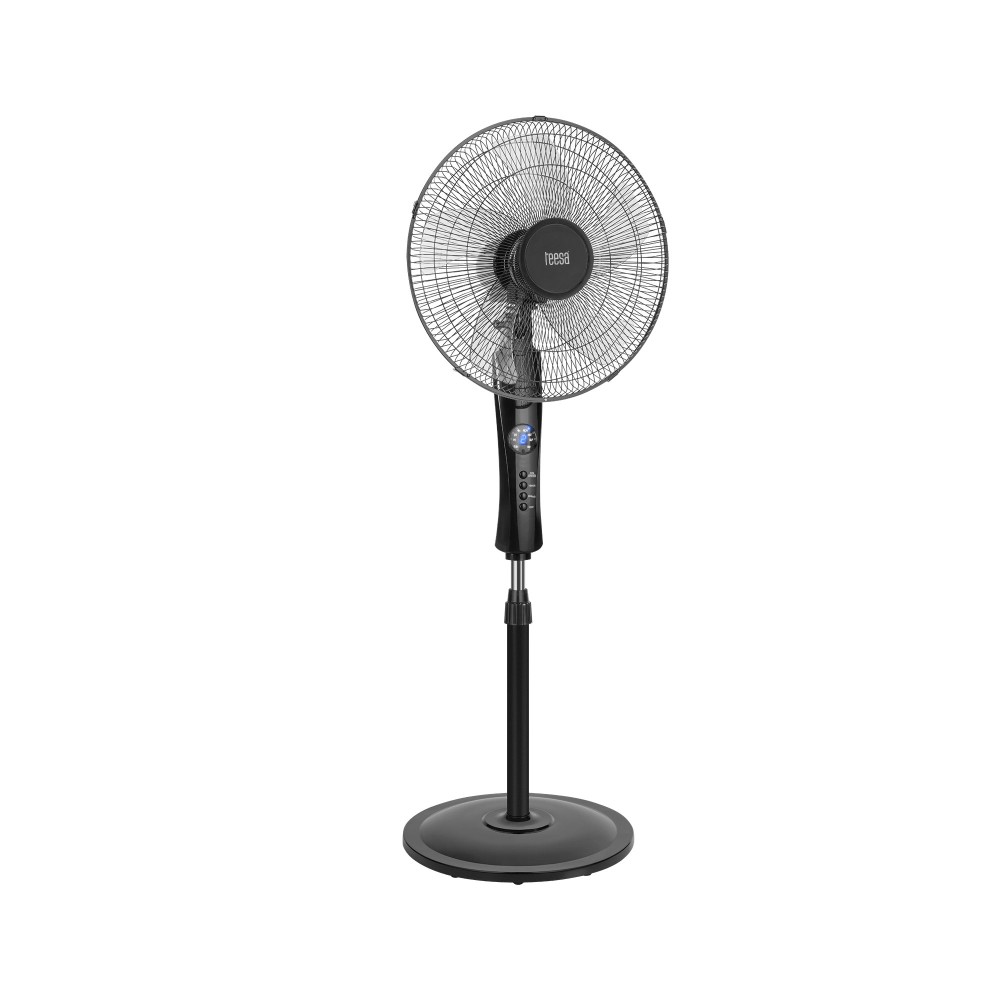 Ανεμιστήρας δαπέδου 50W 17"/43cm με τηλεχειριστήριο TEESA μαύρος