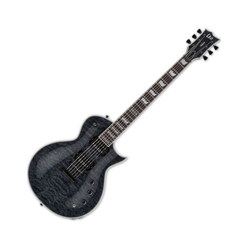 ESP LTD EC-1000 Piezo QM Ηλεκτρική Κιθάρα See Thru Μαύρο