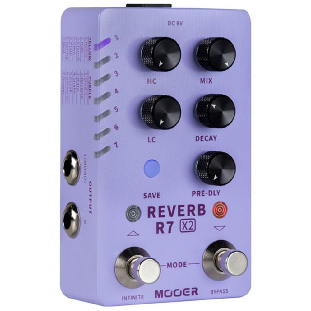 MOOER R7 X2 Reverb Πετάλι