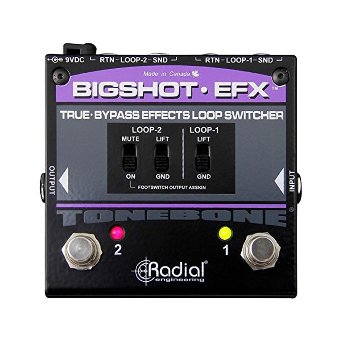 RADIAL Tonebone Big Shot EFX Effects Loop Πετάλι (V2)