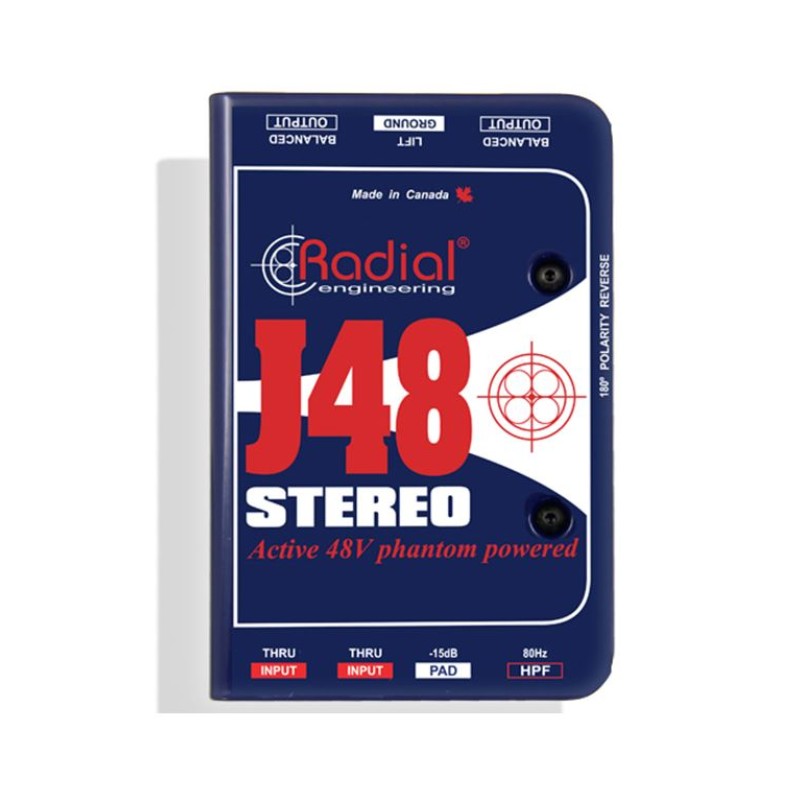 RADIAL J-48-Stereo Active DI Box Stereo