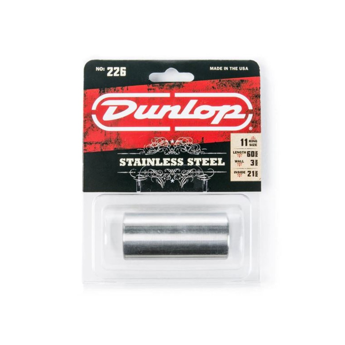 DUNLOP 226 Stainless Steel Σλάιντ Ατσάλινο (21 x 24 x 60 mm)