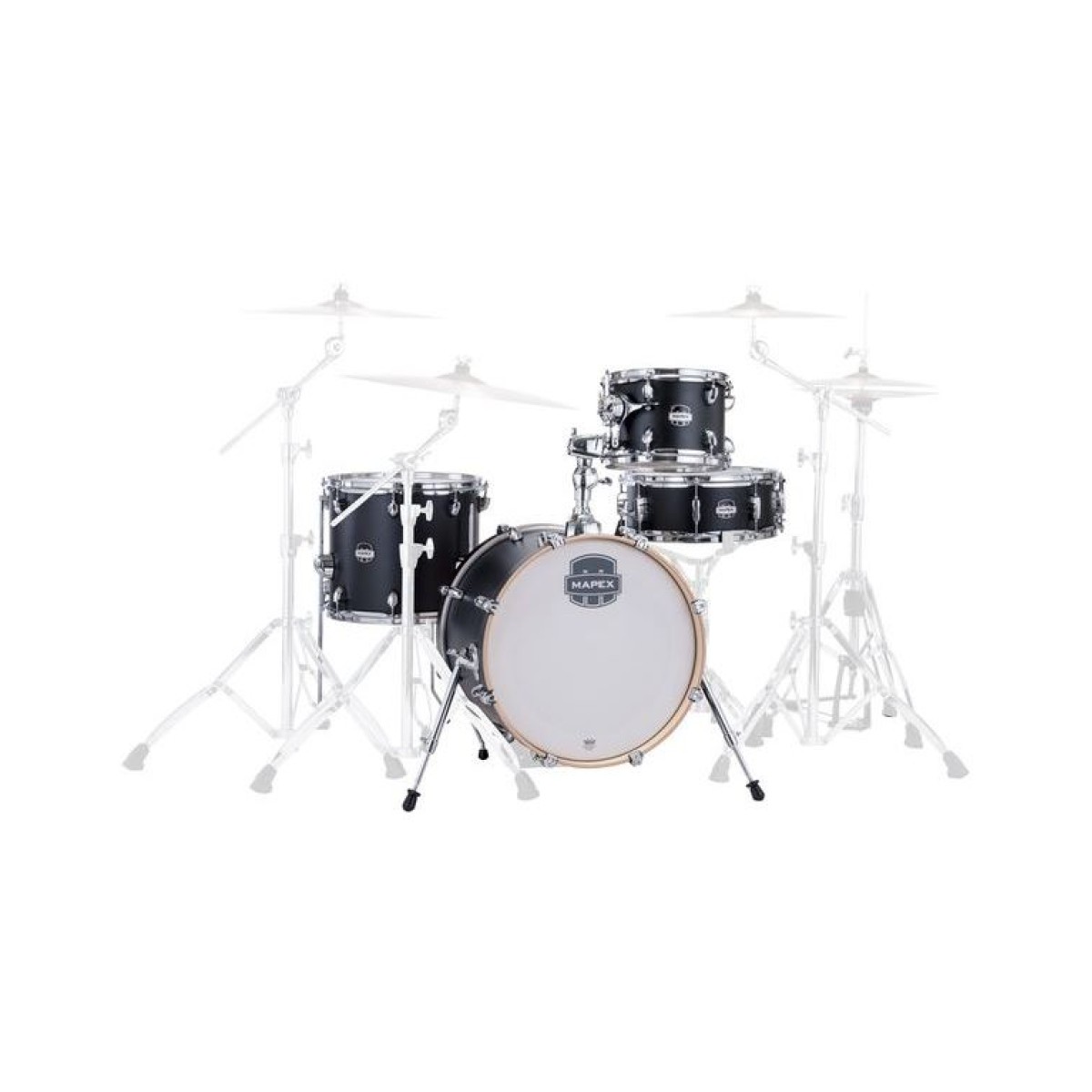 MAPEX MM486SKD Mars Maple Bebop Matte Black Ακουστικό Drum Set